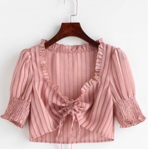 Cinched Crop Blouse (NEW)
